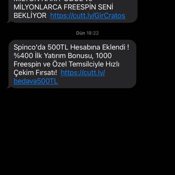 Sürekli Gelen Bahis SMS'lerinden Bıktım!