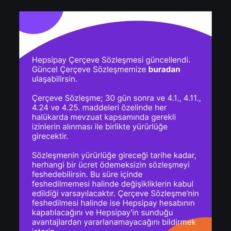 Hepsipay'dan Bilgim Dışında Gelen Sözleşme Mağduriyeti