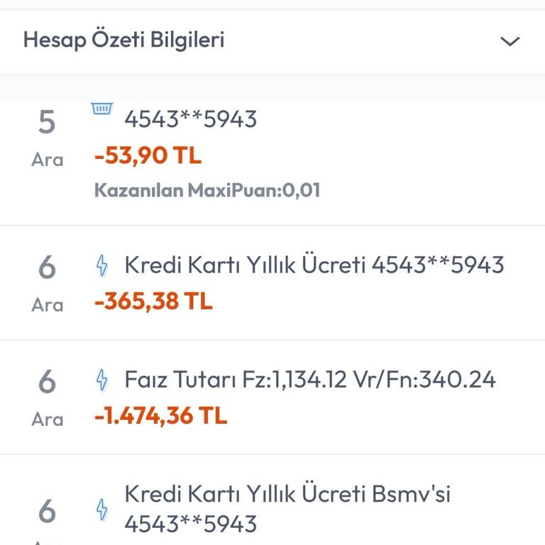 Kredi Kartı Yıllık Ücret İadesi Talebi