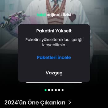Tabii Premium Paket Yükseltme Sorunu