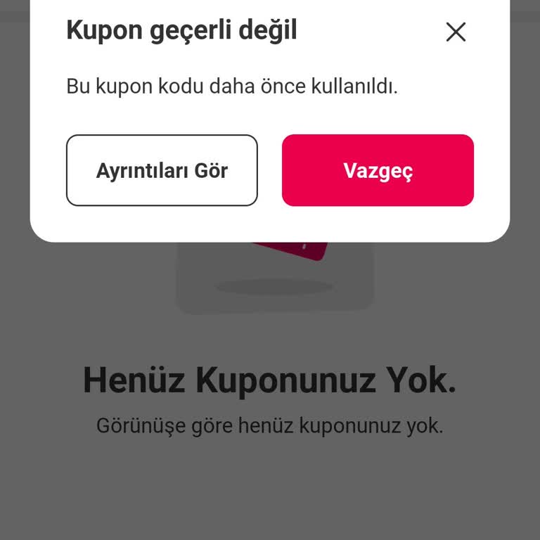 Yanlış Kullanılan İndirim Kodu Ve İptal Sorunu