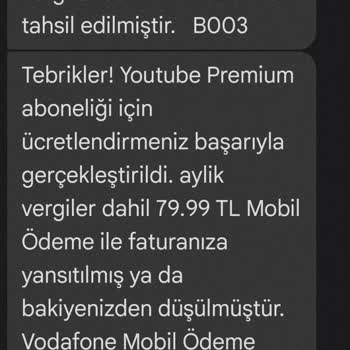Vodafone Yanımda'da Yanlış Fiyatlandırma Sorunu