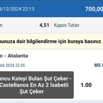 Bahis Sitesinde Kupon İadesi Sorunu