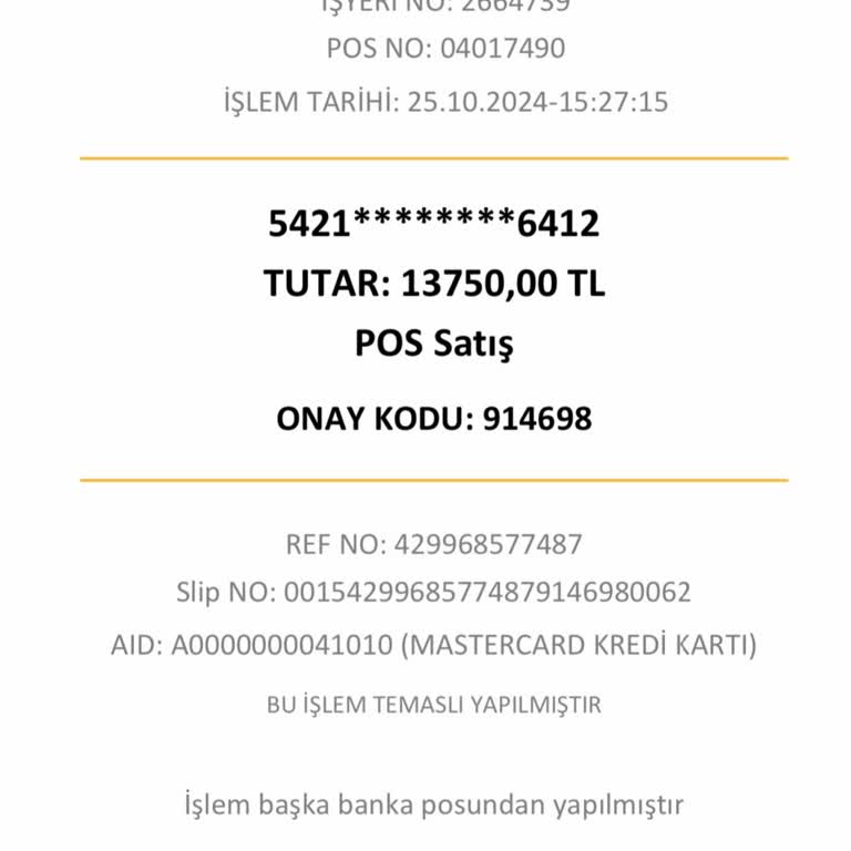 Kredi Kartımdan Habersiz İşlem: 13750 TL'lik Şok!