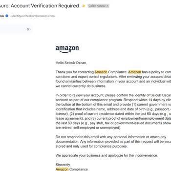 Amazon Hesap Kapanmaları Ve Müşteri Hizmetleri Sorunu