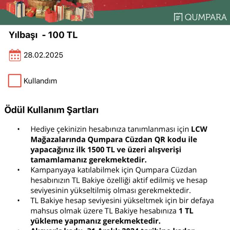 Qumpara Uygulamasında Kupon Mağduriyeti