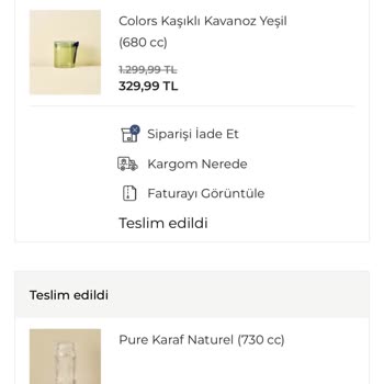 Bella Maison Eksik Ürün Ve Cevapsız Kalan Şikayet