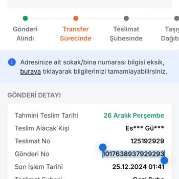 Kayıp Kargo Ve Sorumsuz Hizmet