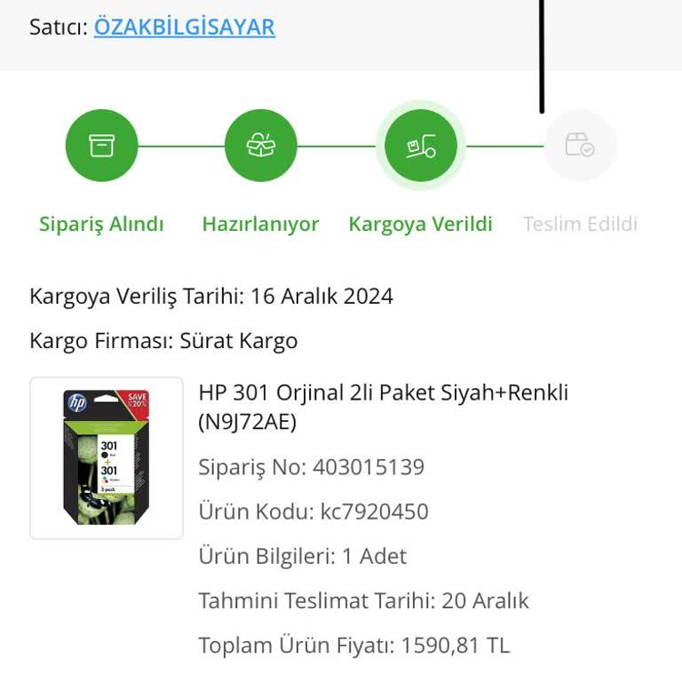 Çiçek Sepeti'nden Teslim Edilmeyen Ürün Ve İade Sorunu