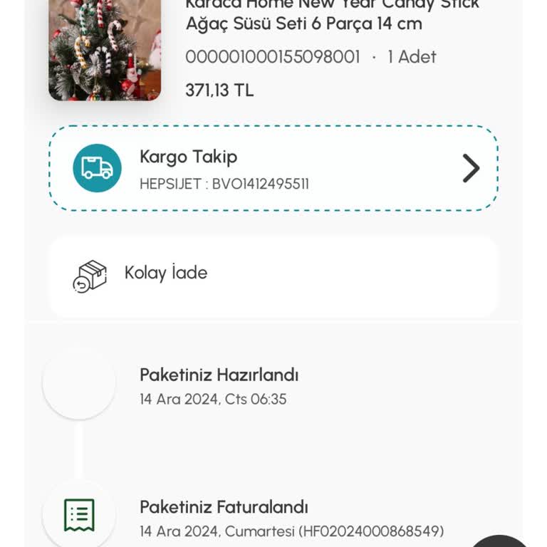 Karaca'dan Sipariş İptali Ve İade Sorunu