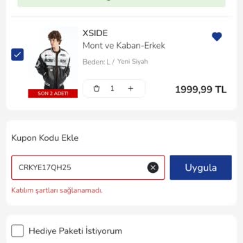 Kupon Kullanım Sorunu