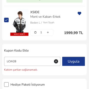 Kupon Kullanım Sorunu