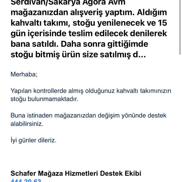 Stoğu Bitmiş Ürünü Satış Ve İade Sorunu
