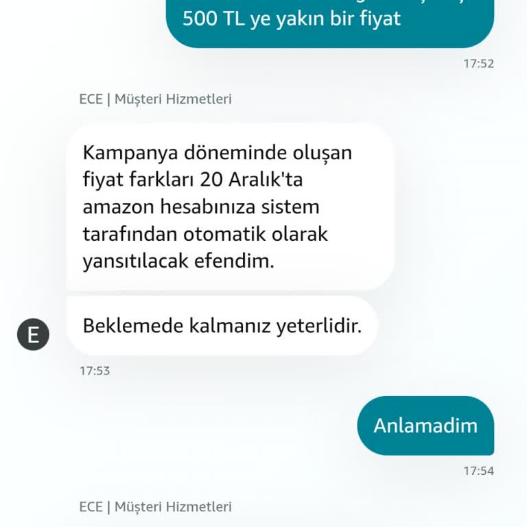Fiyat Farkı Mağduriyeti Ve Müşteri Hizmetleri Sorunu