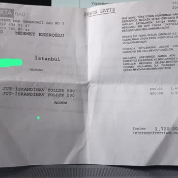 Defolu Halı Ve Yetersiz Müşteri Hizmeti