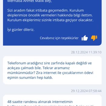 TurkNet Nakil Sürecinde İletişim Sorunu Ve Mağduriyet