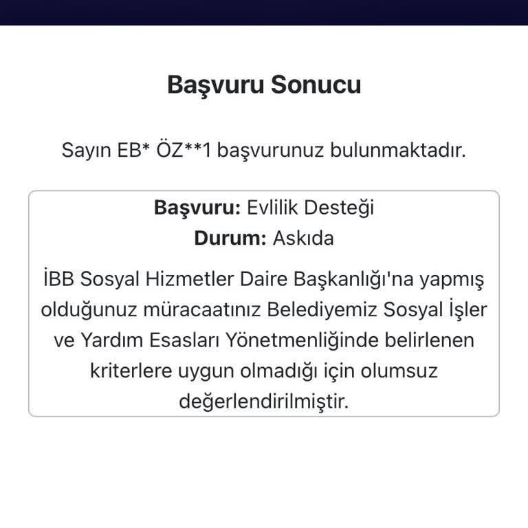Evlilik Desteği Başvurusunda Bilgilendirme Eksikliği