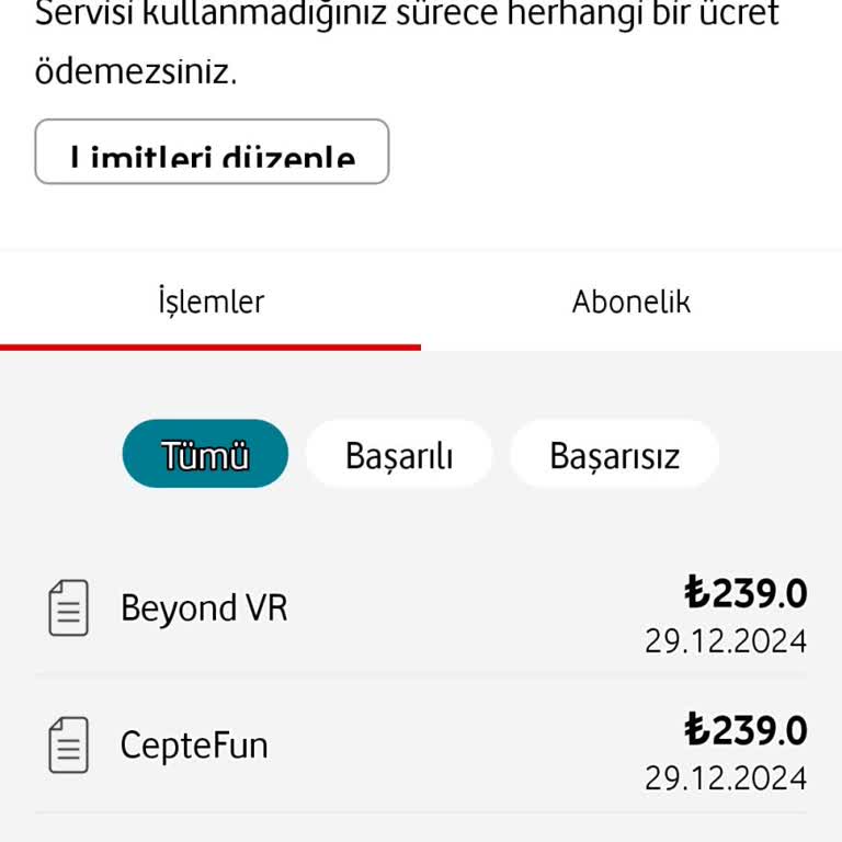 Yanlışlıkla Yapılan Abonelik İşlemi