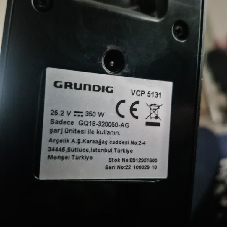 Grundig Süpürge Batarya Değişim Sorunu