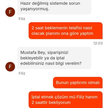 Geç İptal Edilen Sipariş Ve Yetersiz Müşteri Hizmeti