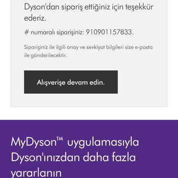 Dyson Siparişim Kayıp Ve Müşteri Hizmetleri Yetersiz