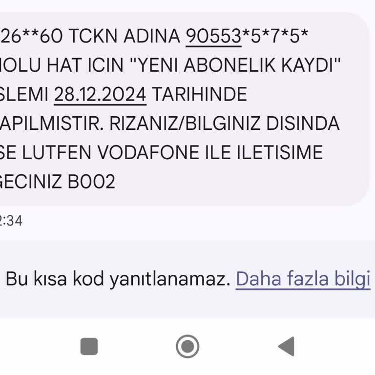 Vodafone Müşteri Hizmetlerine Ulaşamama Sorunu