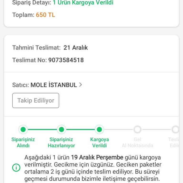 Gömlek Teslimatında 9 Günlük Bekleyiş Ve Para İadesi Sorunu