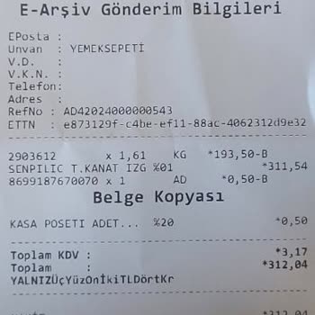 Yemeksepeti Mahalle: Eksik Ve Farklı Ürün Teslimatı