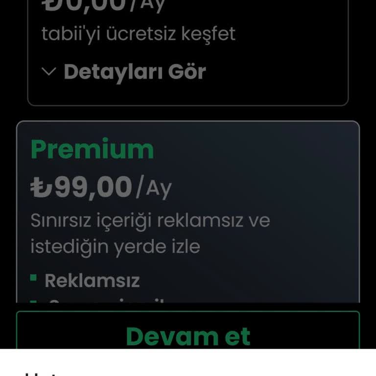 Tabii Platformunda Premium Üyelik Sorunu
