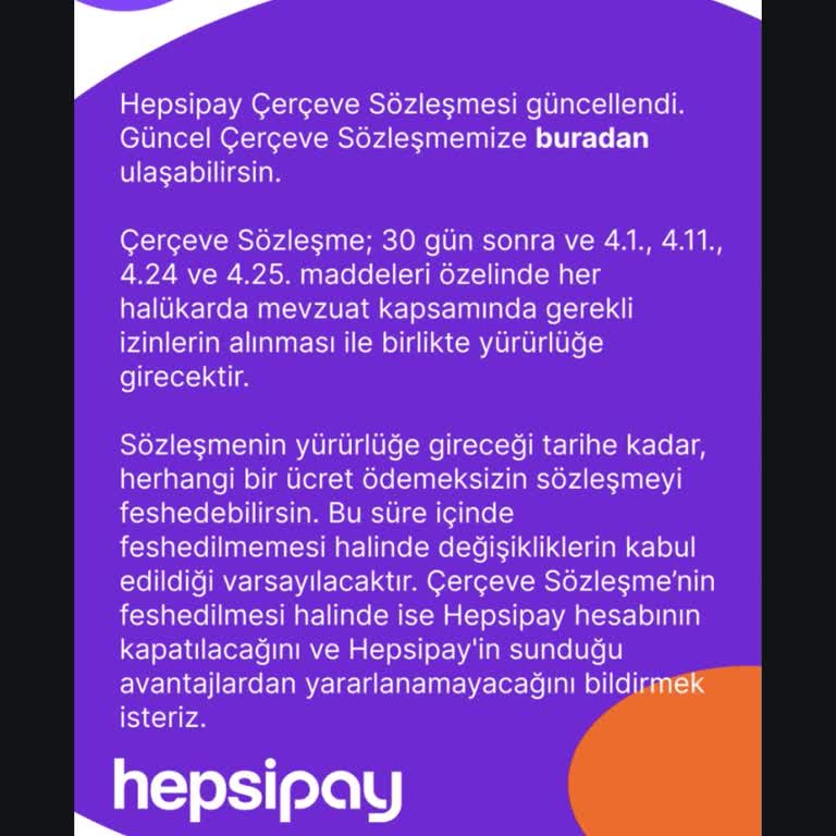 Hepsipay'den Bilgim Dışında Üyelik Şoku