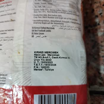 Tat Markalı Mercimekte Küflenme Sorunu