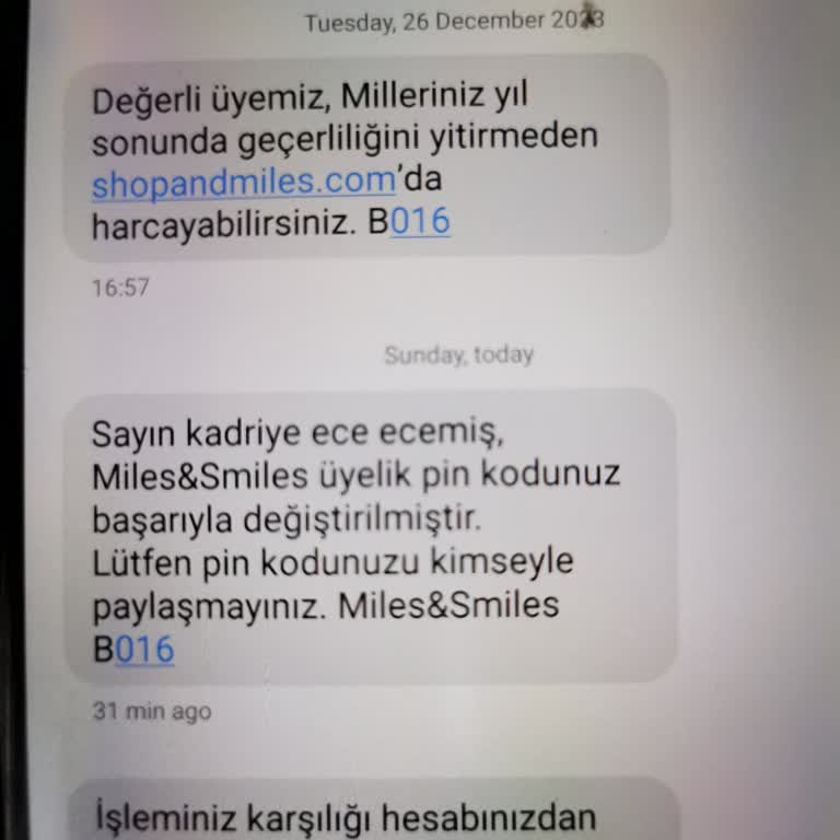 THY Elite Hesabımdan İzinsiz Mil Çalınması Sorunu