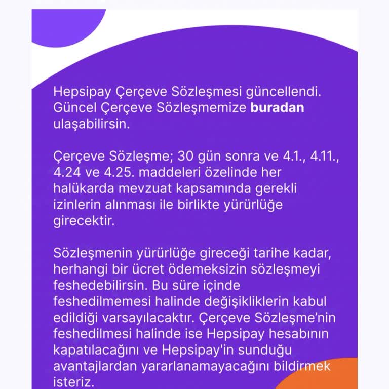 İzinsiz Hepsipay Üyelik Güncellemesi