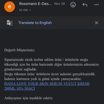 Ücret İadesi Sorunu Ve Müşteri Hizmetleri Hayal Kırıklığı