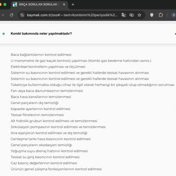 Kombi Bakımında Duvarda Hasar Ve Yetersiz Hizmet
