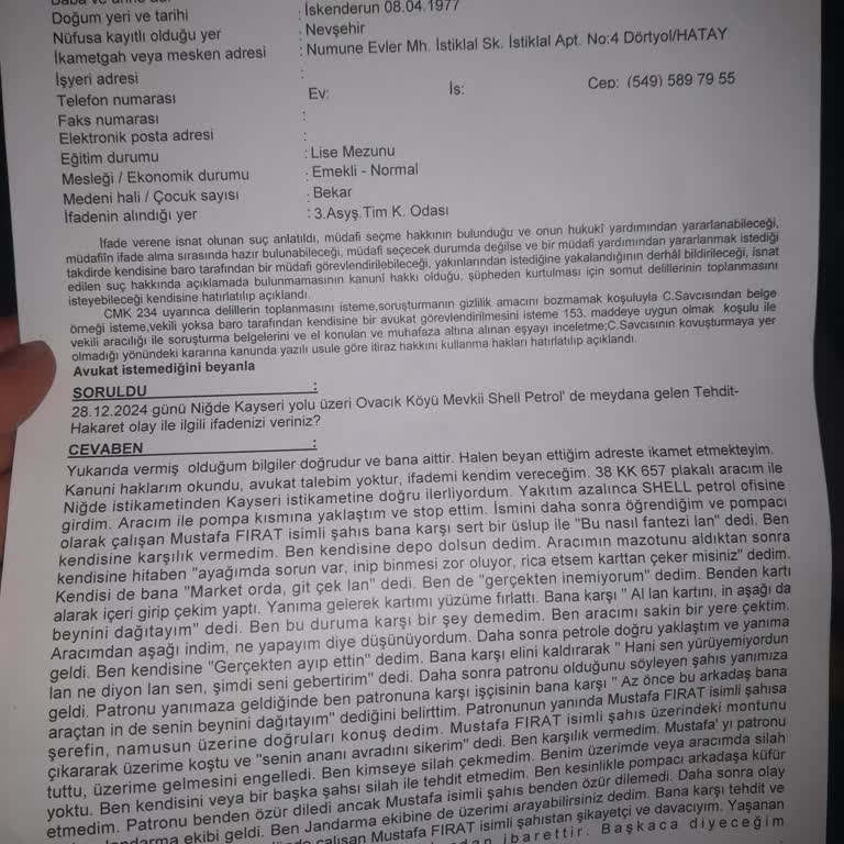 Shell İstasyonunda Müşteri Hizmetleri Sorunu