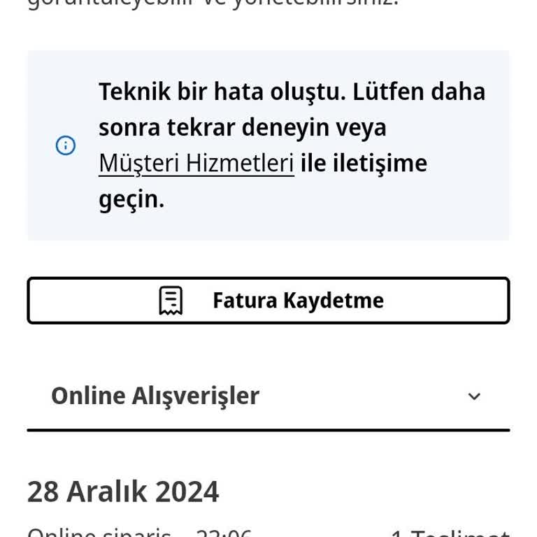 Media Markt Uygulamasında İptal Sorunu