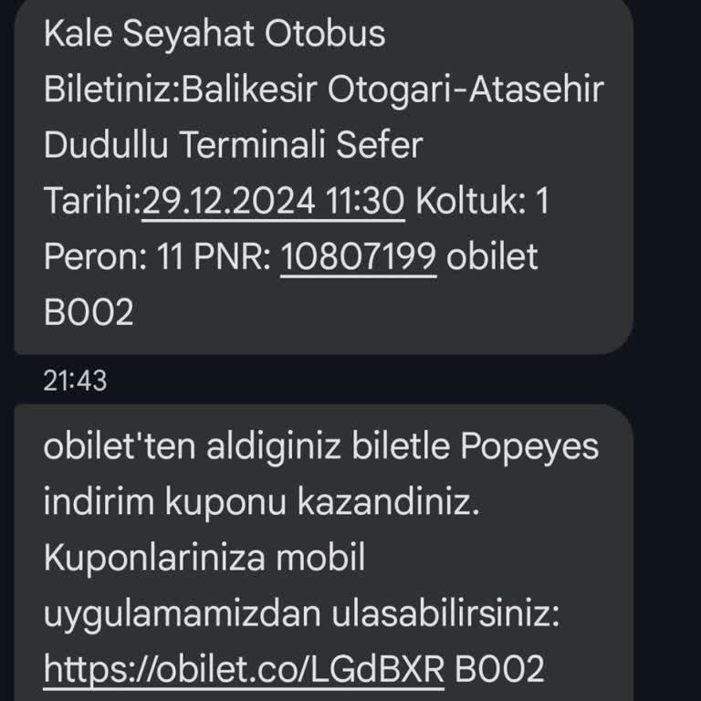 Kale Seyahat'in Servis Saatlerindeki Belirsizlik Yolcuları Mağdur Ediyor