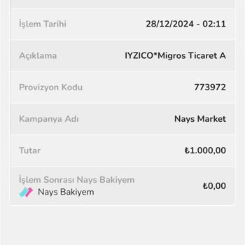 Migros'tan Alınan Dijital Kodlar Teslim Edilmedi