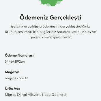 Migros'tan Alınan Dijital Kodlar Teslim Edilmedi