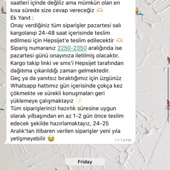 Yılbaşı İçin Sipariş Verilen Tablo Teslim Edilmiyor