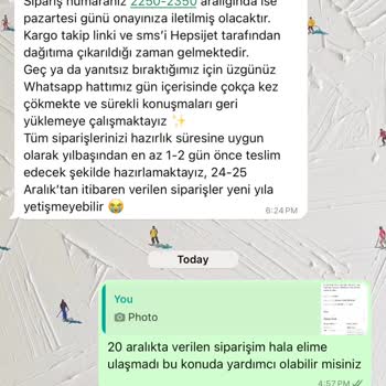 Yılbaşı İçin Sipariş Verilen Tablo Teslim Edilmiyor