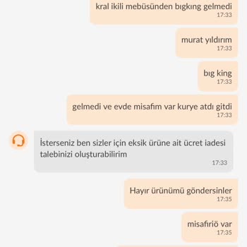 Trendyol GO Yemek Siparişi Sorunu