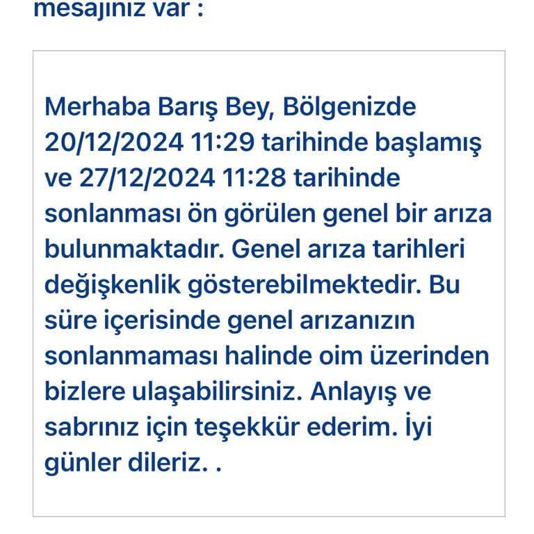 TurkNet'in Sürekli Ertelenen Arıza Ve Mağduriyet Yaratan Hizmet Kesintisi