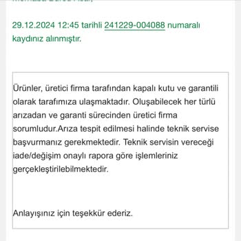 Hasarlı Ürün Teslimatı Ve İletişim Sorunu