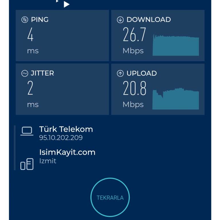 Sözleşme Hızını Göremediğim İnternet Hizmeti