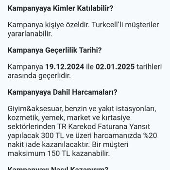 Paycell Kampanya İadesi Sorunu