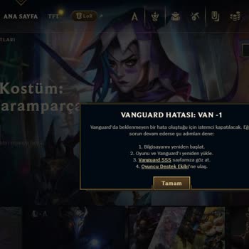 Valorant Oyunun Ortasında Hata Alıyorum Çözüm Bulunamıyor