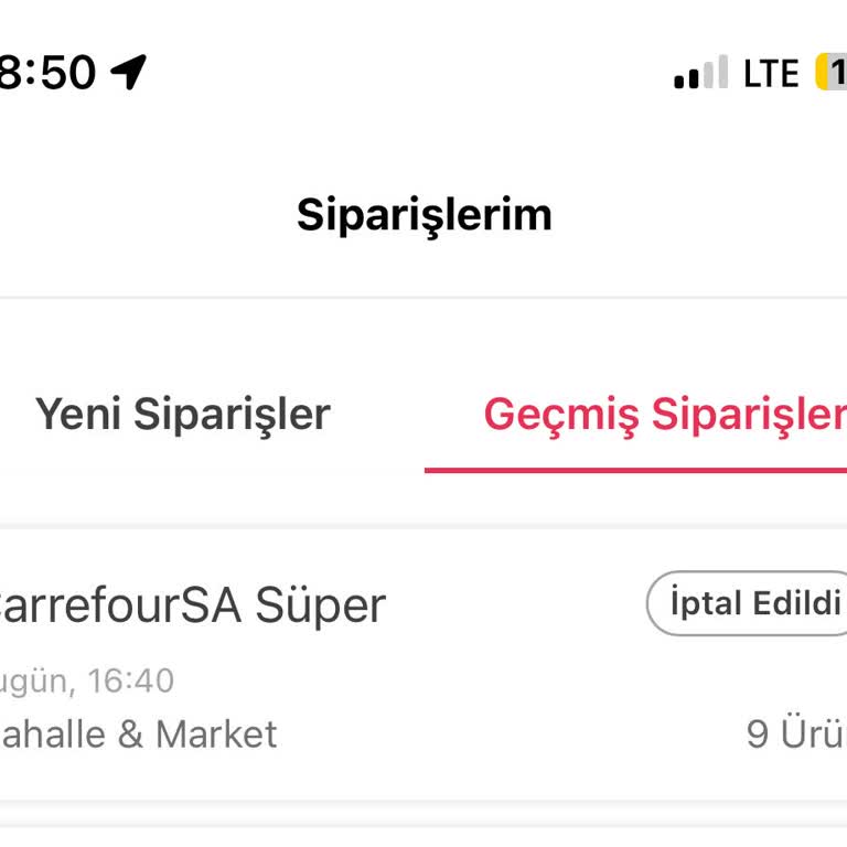 Carrefour'dan Market Siparişi Mağduriyeti