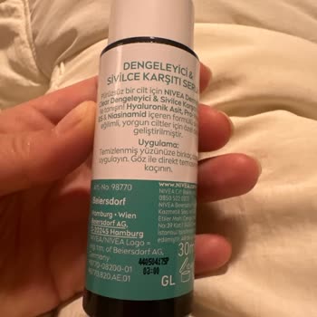 Ciltte Sivilce Yapan Serum Krizi